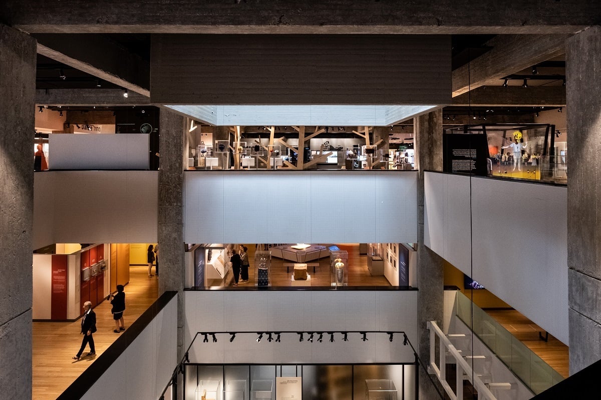 indoor photo of the museum's Tree floors (Photo by Benny Sahar)