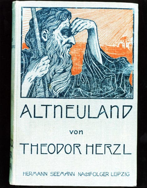 Cover of Herzl's Book "Altneuland". Beit Hatfutsot, the Oster Visual Documentation Center