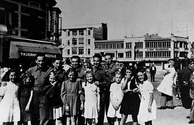 Jewish orphans after the war, who were in hiding and survived. Amsterdam, 1945. Beit Hatfutsot, the Oster Visual Documentation Center