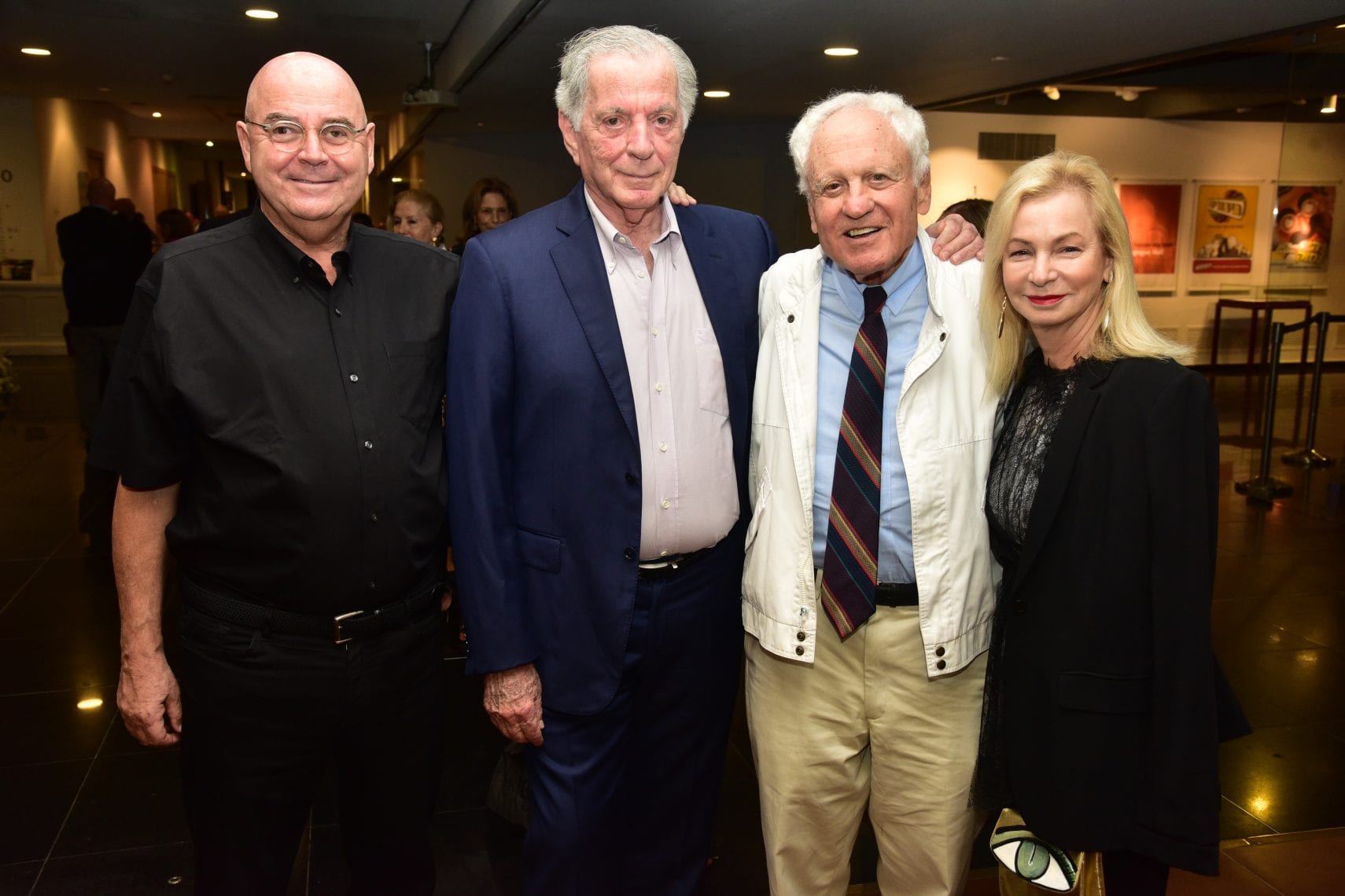 Eithan Wertheimer, Itamar Rabinovich, Alfred Moses, Ariela Wertheimer. The Museum of the Jewish People at Beit Hatfutsot, October 2018. Photo: Itzick Biran