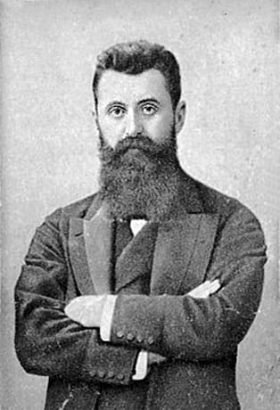 Portrait of Theodor Herzl (1860-1904). Beit Hatfutsot, the Oster Visual Documentation Center, courtesy of Nurit Bakscht