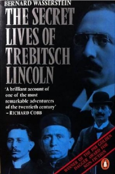 עטיפת ספרו של ברנרד וסרשטיין "חייו הסודיים של טרייביטש לינקולן" , הוצאת ספריית אוניברסיטת ייל, 1988