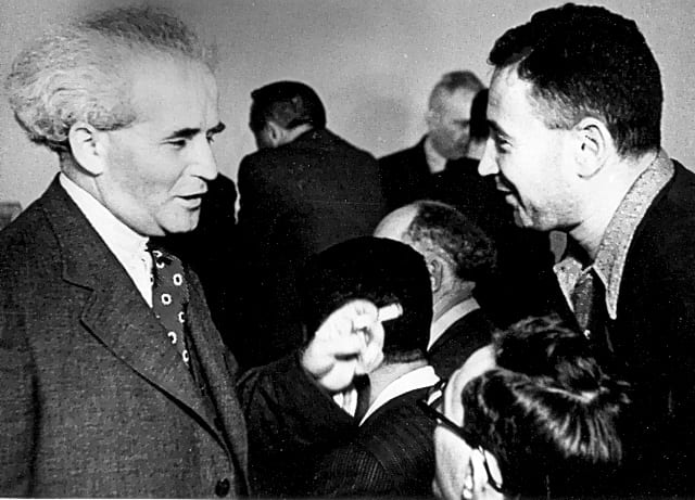 David Ben Gurion at the 19th Zionist Congress in Lucerne, Switzerland 1935