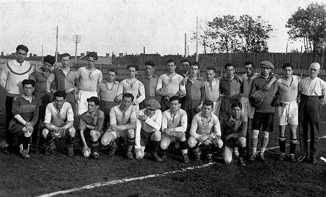Jewish football team, Riga, Latvia 1930s. Beit Hatfutsot, the Oster Visual Documentation Center, courtesy of the Association of former residents of Latvia and Estonia in Israel