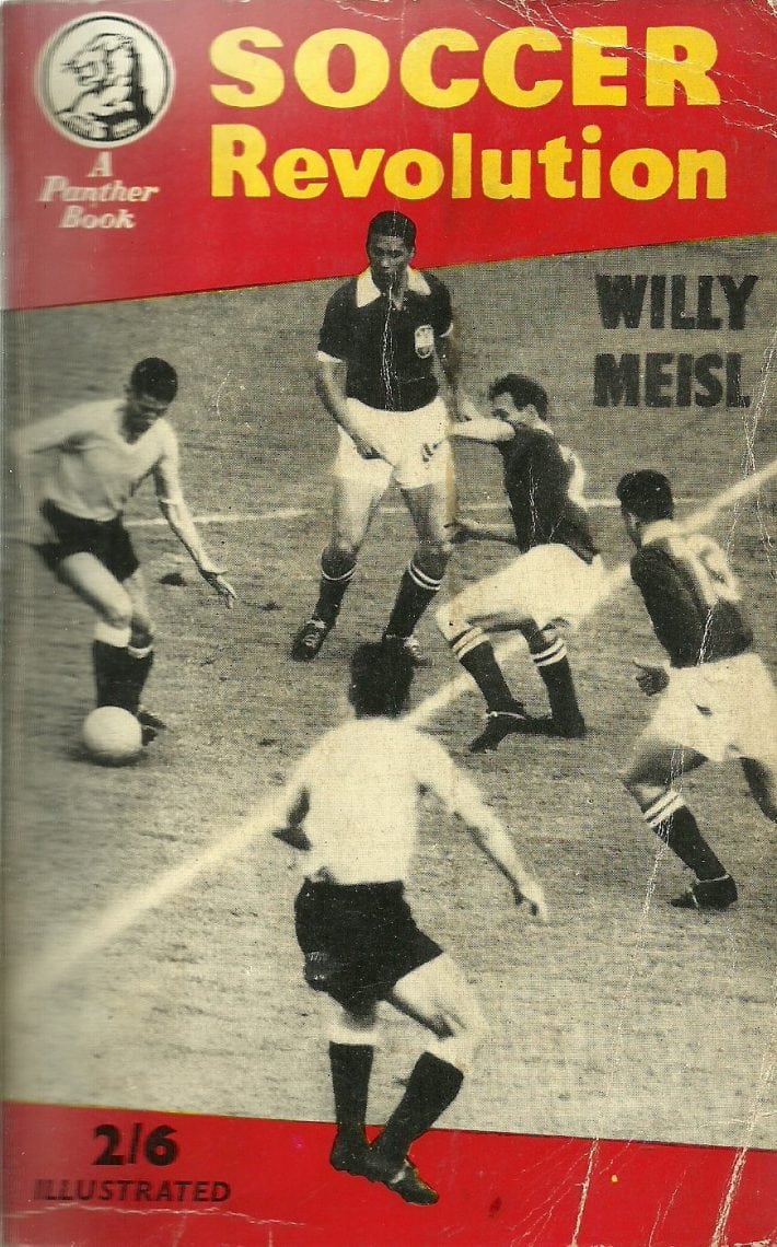 The cover of Willy Meisl's book, Soccer Revolution