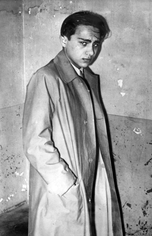 Herschel Grynszpan after his arrest, 8.11.38 (German federal archives, WikiMedia)