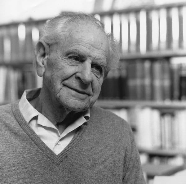 Karl Popper, 1990 (Wikipedia)