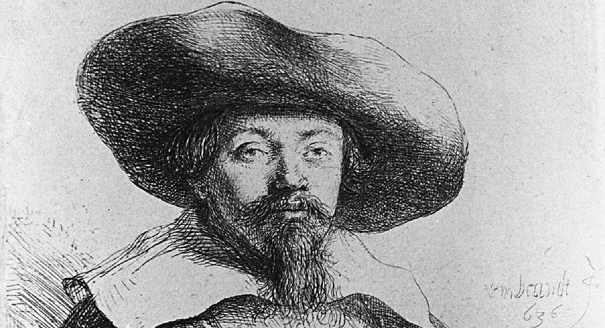 Rembrandt’s portrait of Menashe Ben Israel, 1636 (Creative commons, Wikipedia)