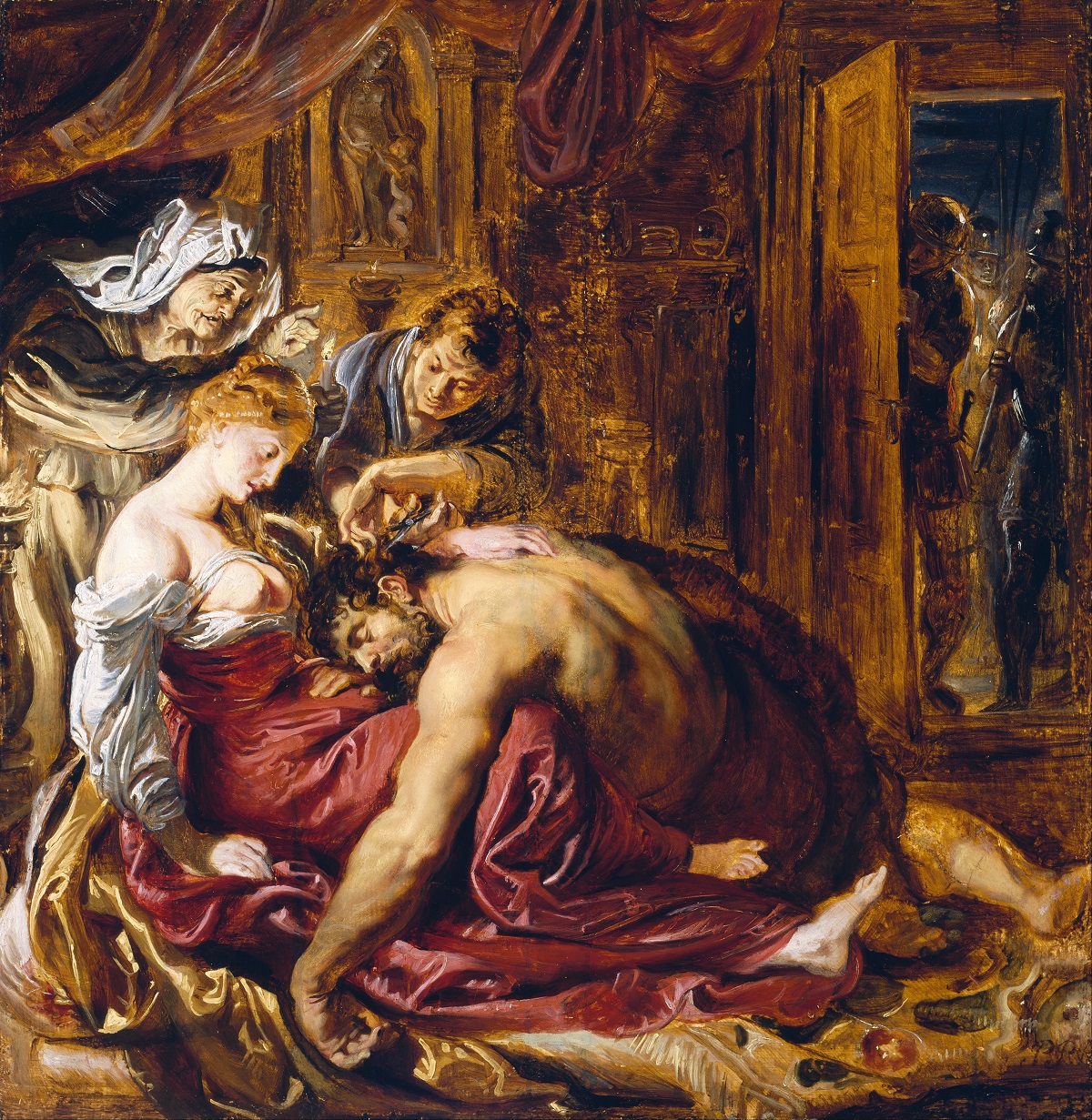 Samson and Delilah, oil on canvas by Peter Paul Rubens (1577–1640), Cincinnati Art Museum collection