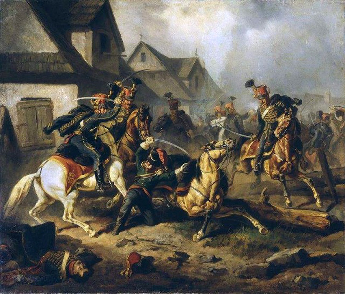 Death of Berek Joselewicz, a painting by Henryk Pillati, 1867 (Wikipedia)