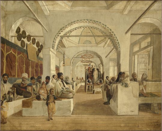 Sanya Synagogue Algiers, 1841 (Wikipedia)
