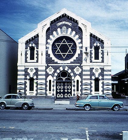 The Synagogue in Christchurch, New Zealand, 1972. Photo: Ida Cowen. Beit Hatfutsot, the Oster Visual Documentation Center, courtesy of Ida Cowen, New York