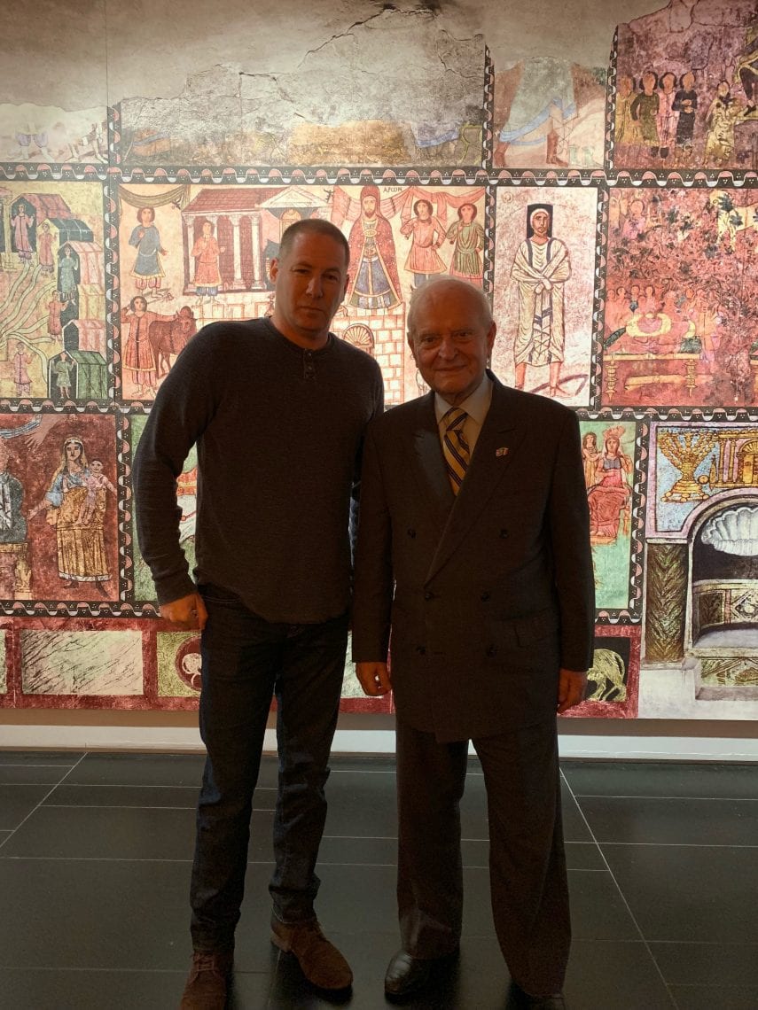 Prof. Siro Polo Padolecchia and Dan Tadmor (The Museum of the Jewish People at Beit Hatfutsot, December 2018)