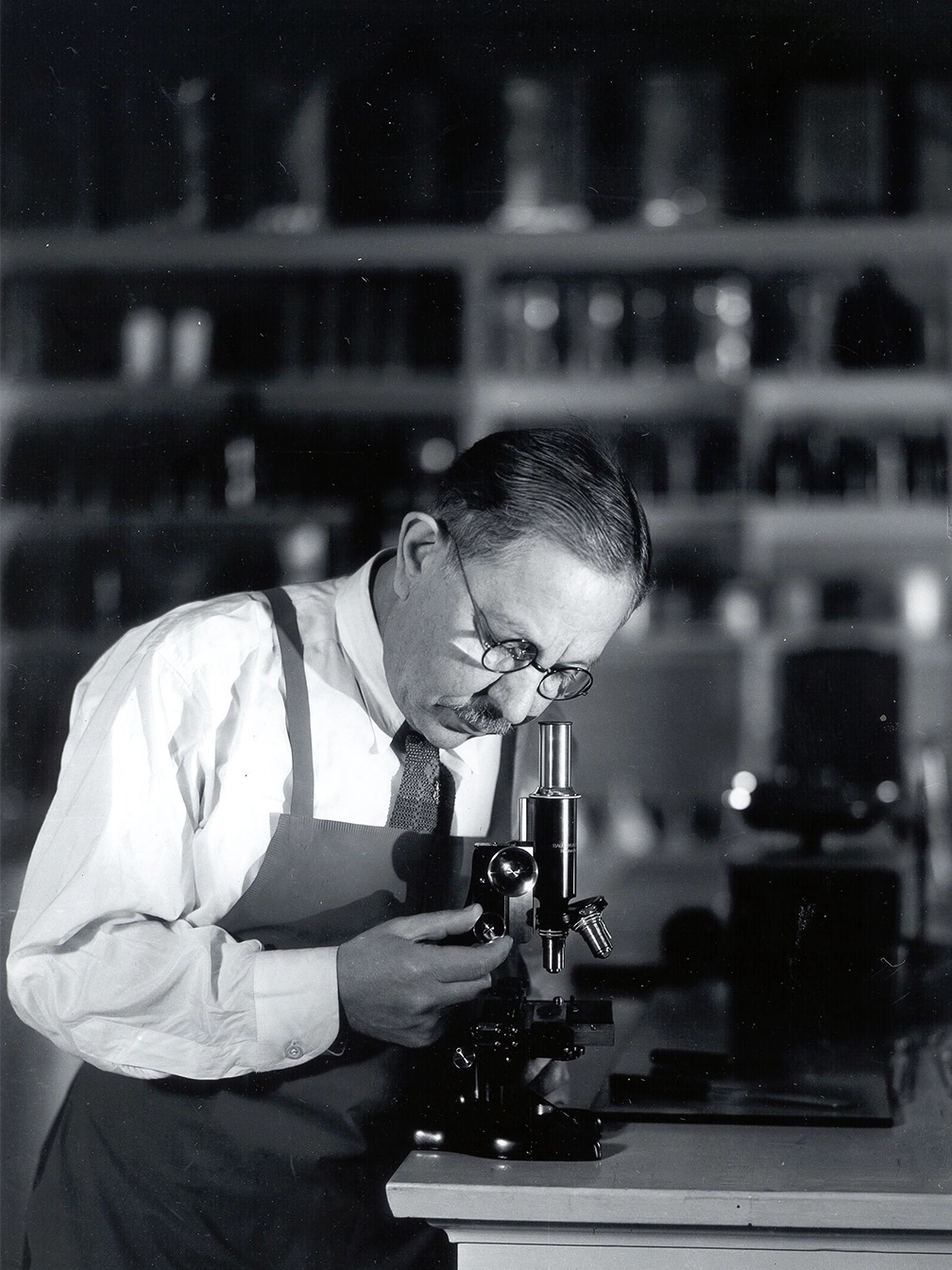 Max Factor working in his lab. from Max Factor official site www.maxfactor.com