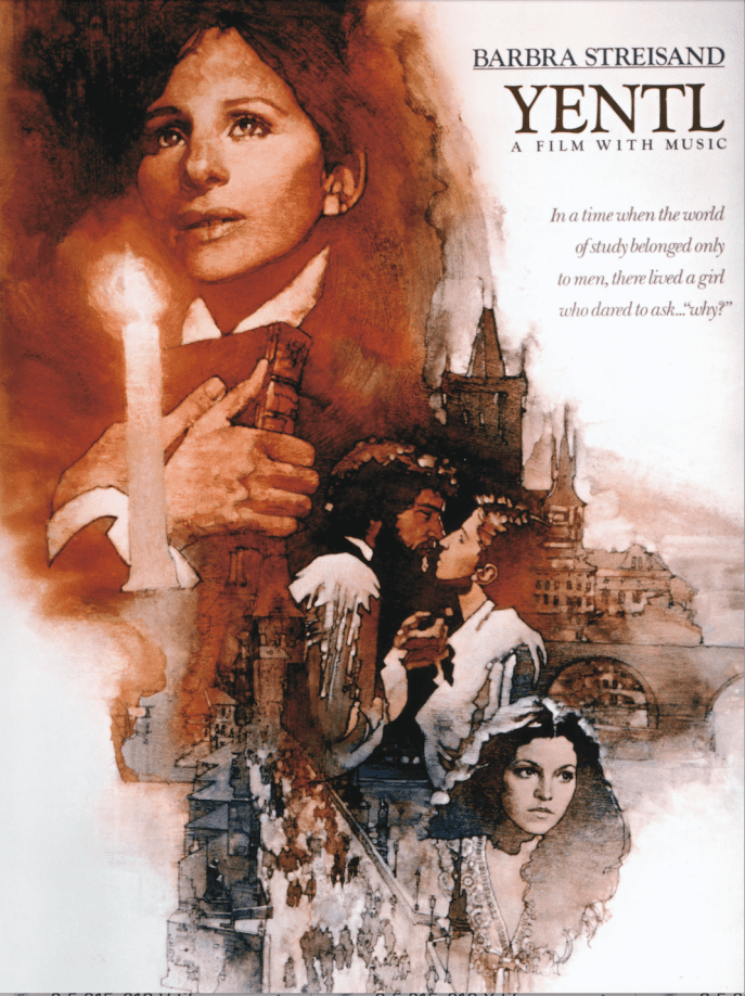 "Yentl" movie poster (ANU - Museum of the Jewish People collection)