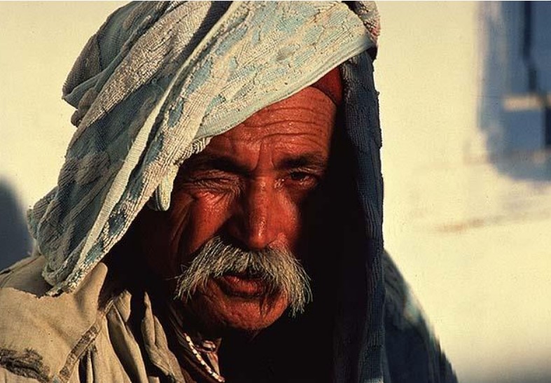 M. Tzaban, wagon driver from Hara Kebira,("Large Quarter"), Djerba, Tunisia, 1981. Photo: Jan Parik. The Oster Visual Documentation Center, ANU – Museum of the Jewish People , courtesy of Jan Parik