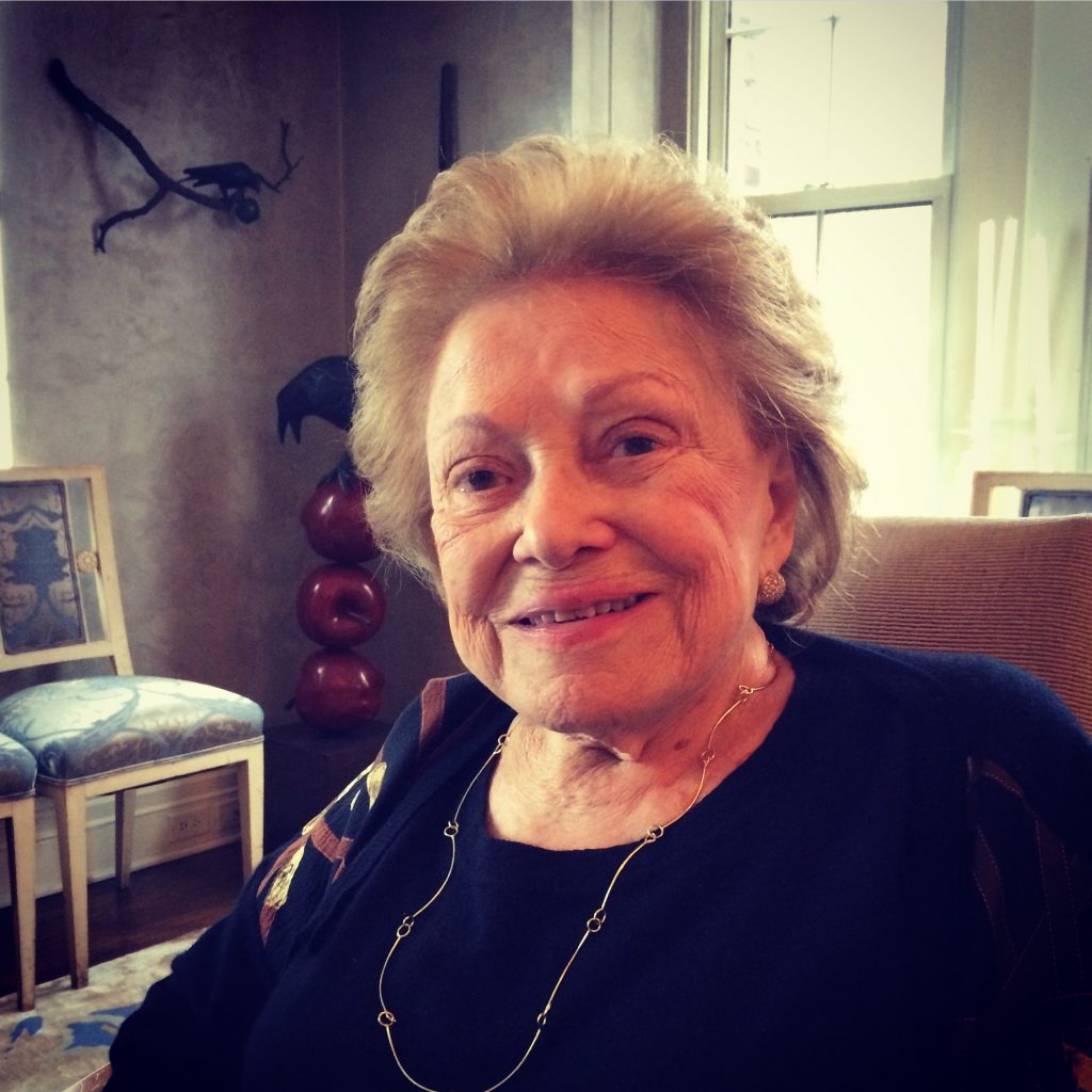 Lillian Vernon at her home, 2013 (Photo: Fred Hochberg, family album)