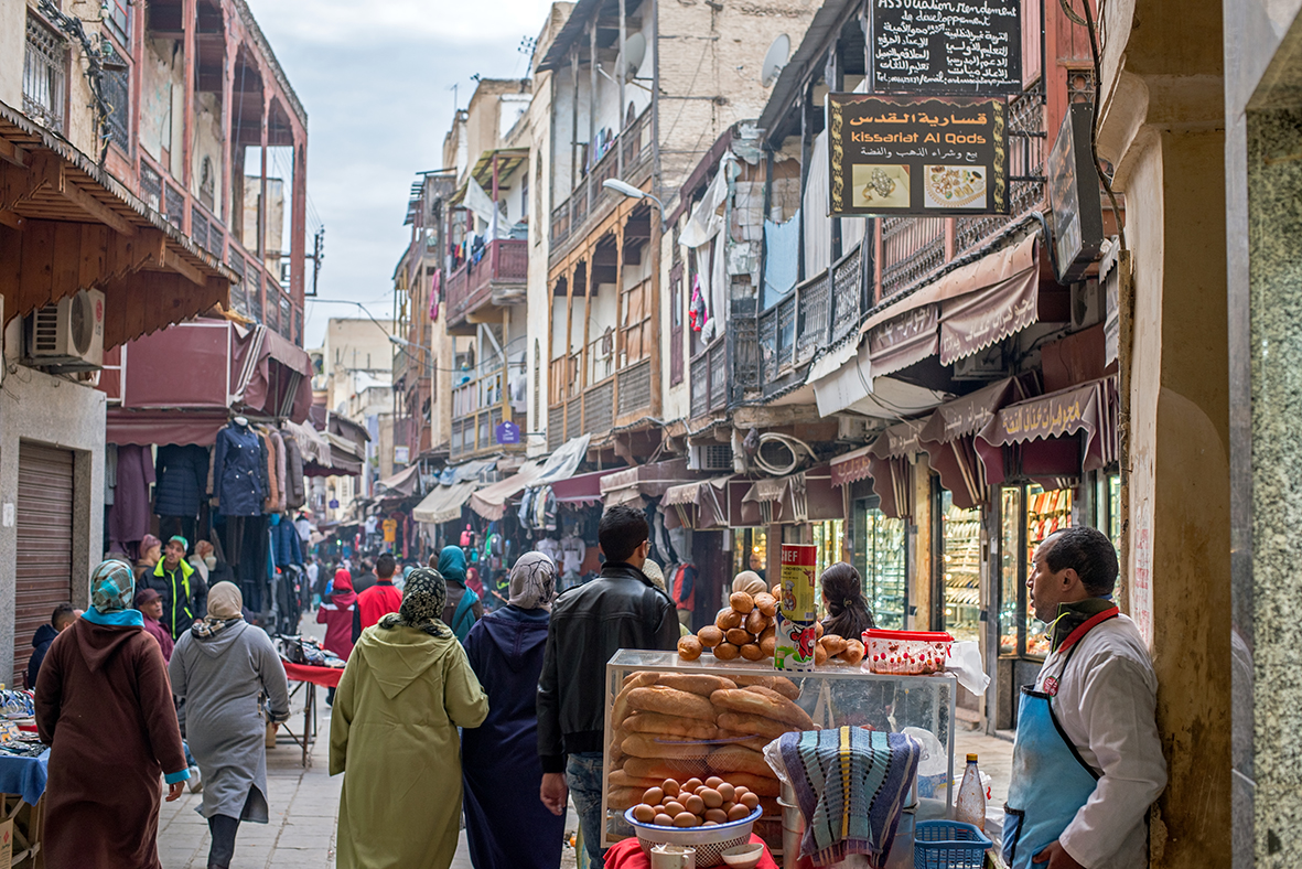 המלאח ברובע היהודי, פאס אל ג'דיד, מרוקו, צילום: Photooiasson